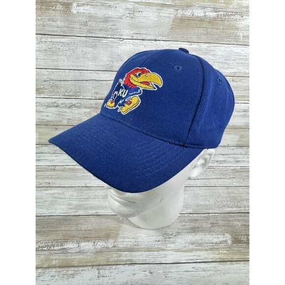 University of Kansas Jayhhawks NCAA Dad Hat Cap Snapback Adult Size Vintage - Picture 6 of 8